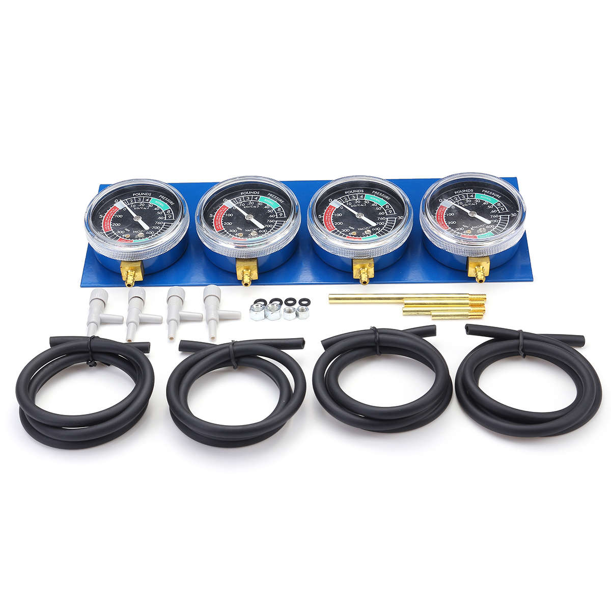4x Motorcycle Carburetor Carb Fuel Vacuum 2/4 Cylinder Gauge Balancer Synch