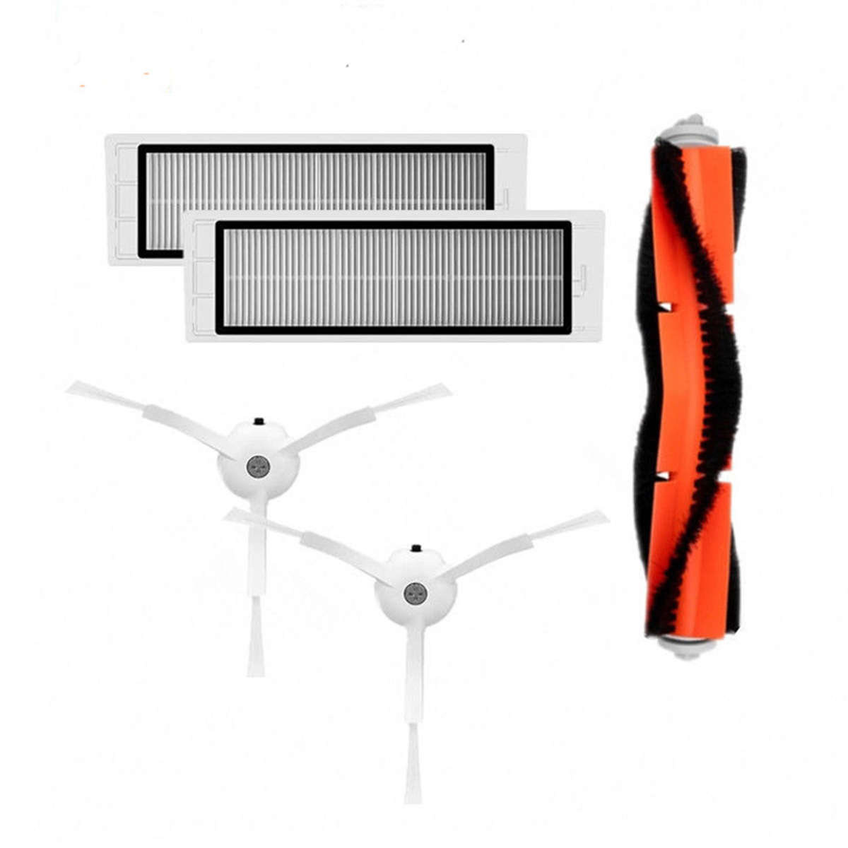 Main Brush+HEPA Filter+Side Brushes Fit Replacement Accessories For Xiaomi MI Robot Vacuum Cleaner
