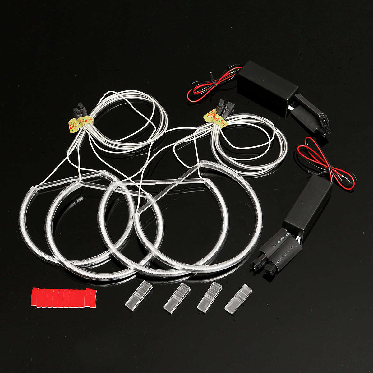 4PCS CCFL Angel Eyes Halo Ring Lights with Ballast For BMW E46 Warm White 1993-2005