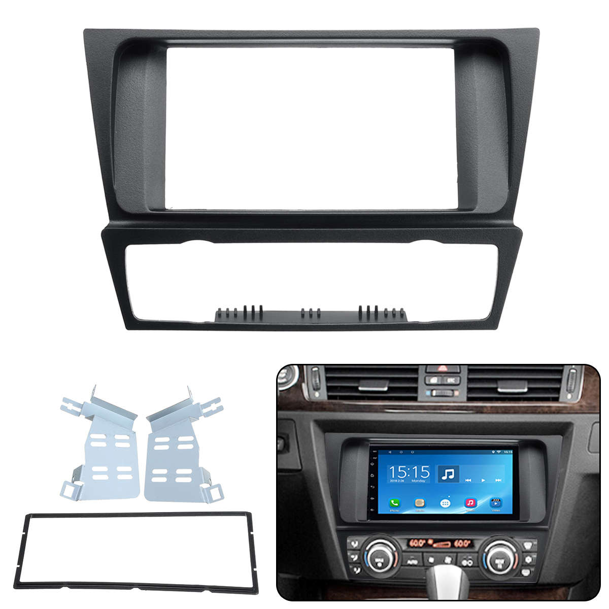 2Din Car Radio Stereo Surround Fascia Panel Plate Adapter For BMW 3 Series