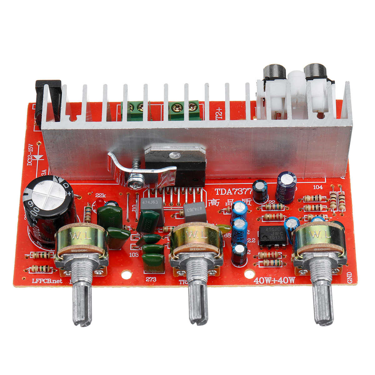 TDA7377 DC12V 40W + 40W Car DIY Stereo Dual Channel Amplifier Board