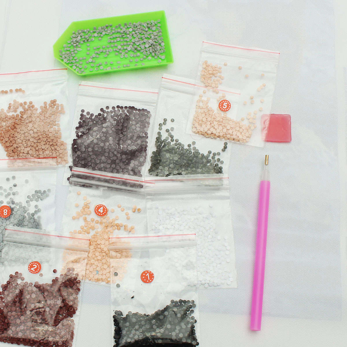 30*40CM DIY 5D Diamond Wolf Girl Embroidery Paintings Tool Paste Stitch Home