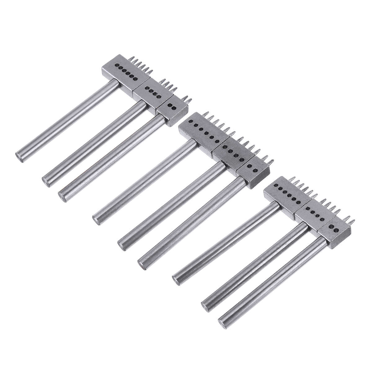 4/5/6mm Leather Chisel Craft Tools Hole Punch Stitching Punch Tool Set (Size 4mm)