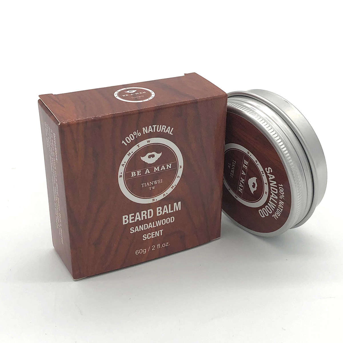 6Pcs/set Beard Care Comb Beard Balm Beard Oil Brush Grooming Styling Tools Kit...