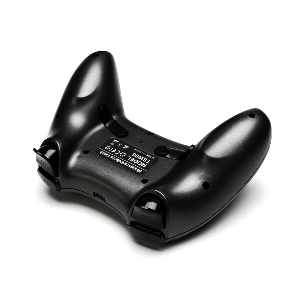 Wireless bluetooth Gamepad Vibration Control Game Controller for Nintendo Switch NS Pr (Color Black)