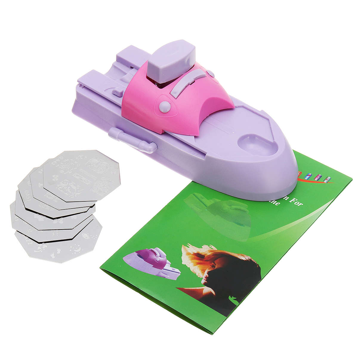 Nail Art Printer Pattern Printing Manicure Machine Tools Kit +DIY Pattern Stamper...