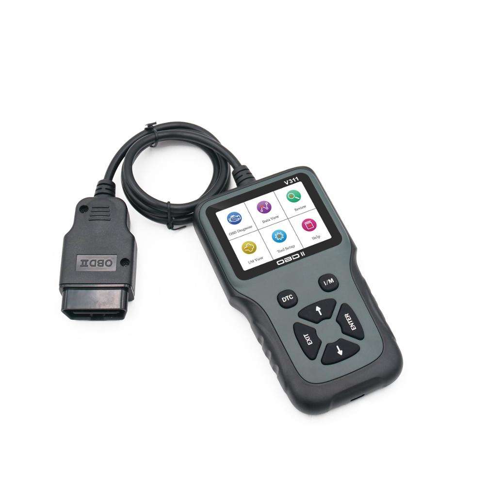 V311 OBD2 EOBD Car Diagnostic Scanner Tool Automotive OBDII Engine Fault Code Reader Color Screen
