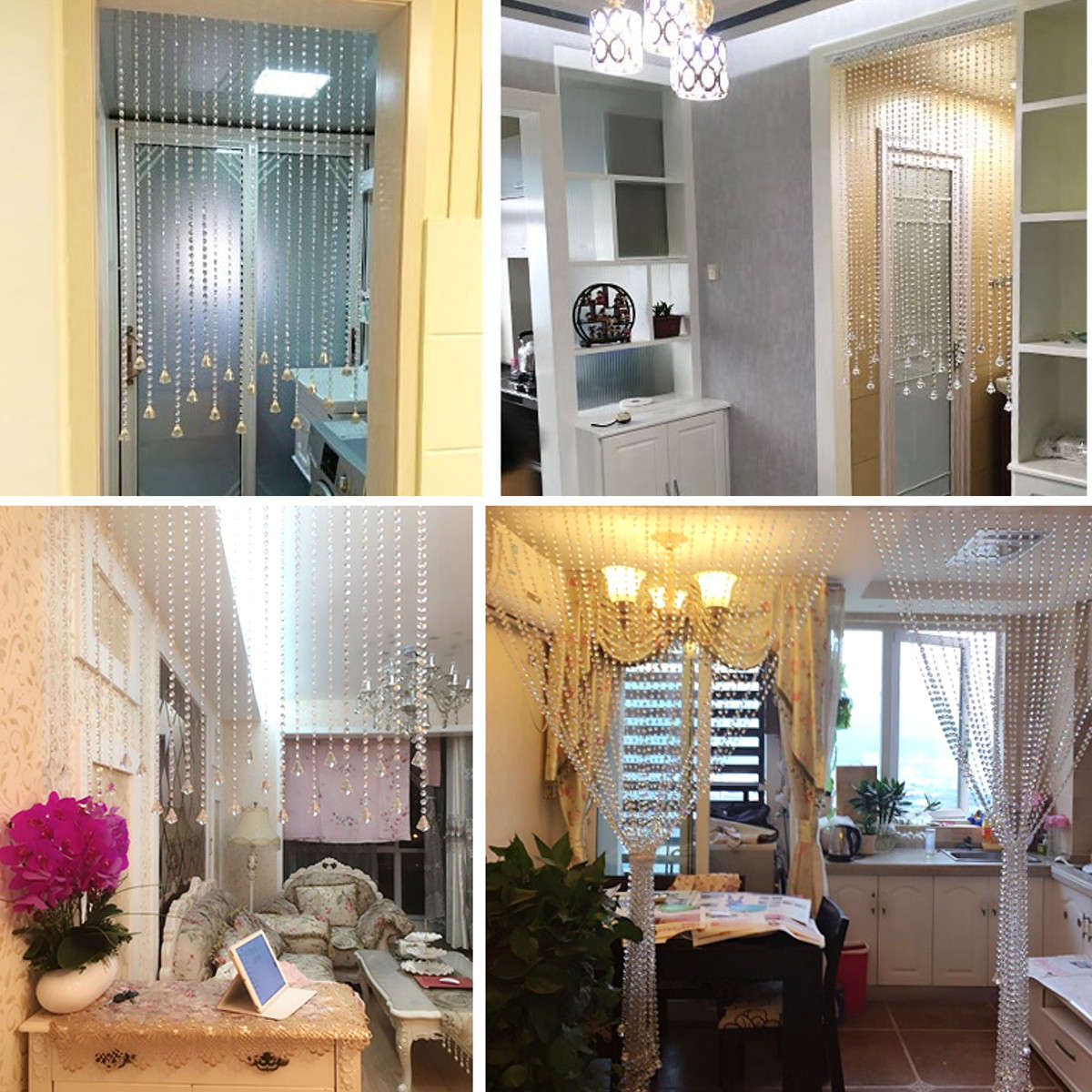 200PCS 14MM Diameter Clear Crystal Glass Chandelier Part Prisms Octagonal