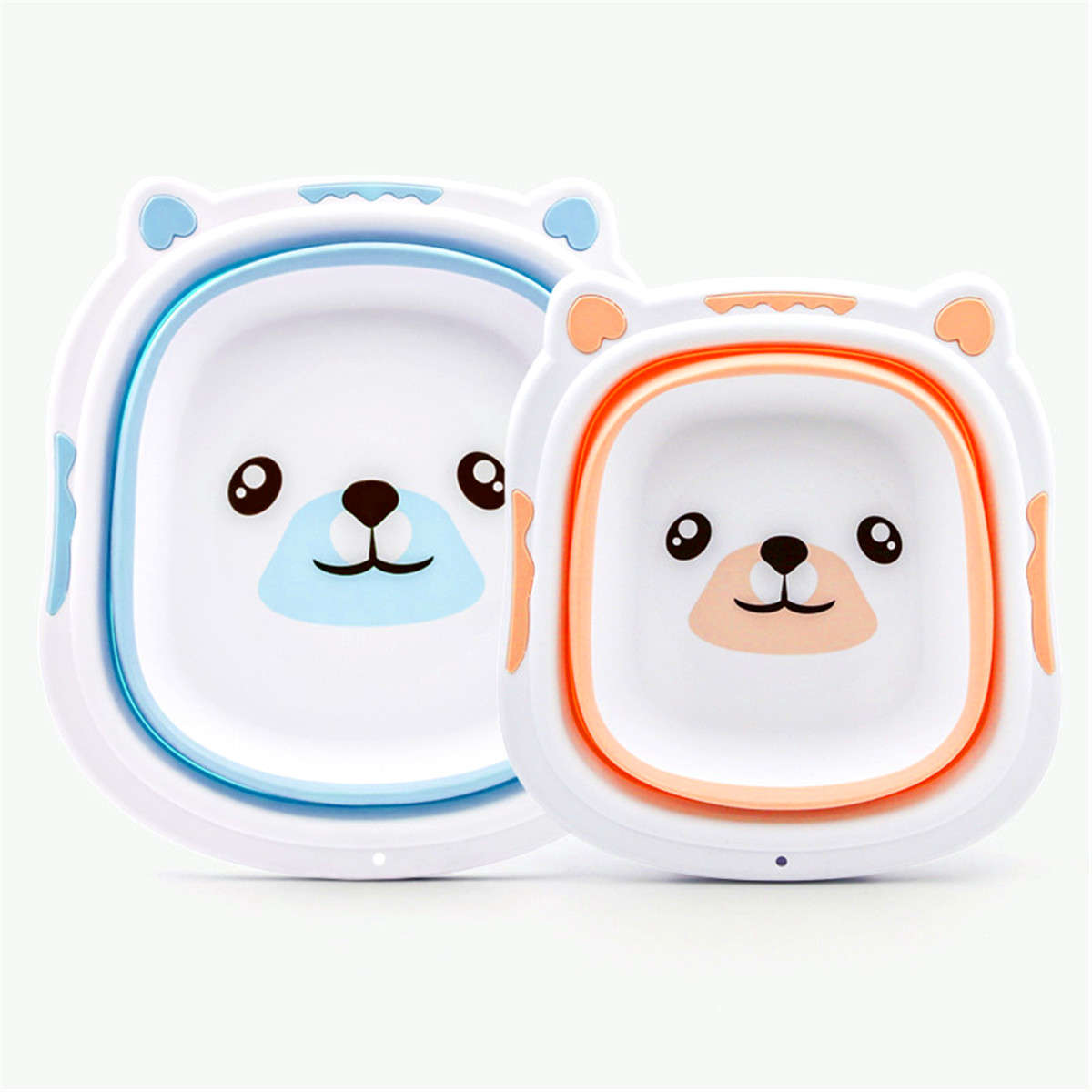 Baby Portable Folding Basin Washbasin For Kids Cute Cartoon Foldable Bath Tub