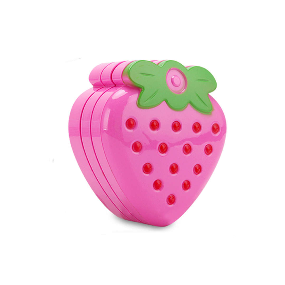 Kids Strawberry Cosmetic Princess Makeup Set Kit Eyeshadow Lip Gloss Blushes Girl (Layers 3 Layers)