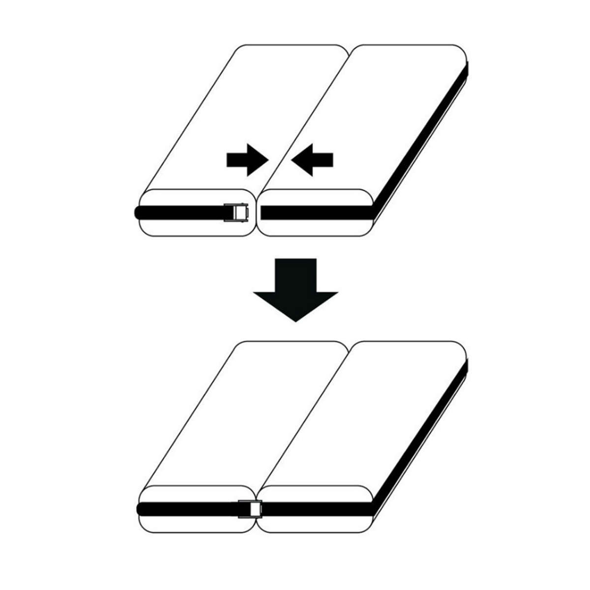 Double Bed Twin Bed Gap Filler Belt Mattress Connector Strap Fixed Connector 2M