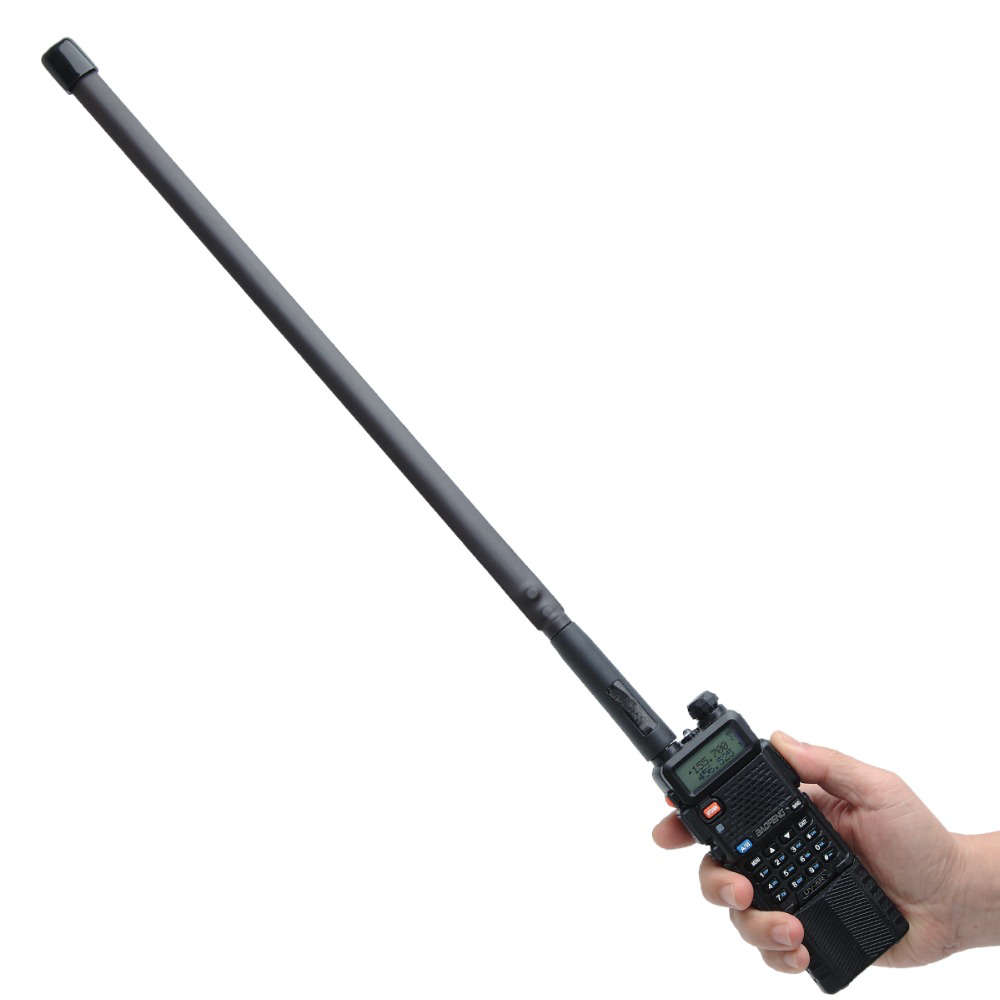 CS Tactical Antenna SMA-Female Dual Band VHF UHF 144/430Mhz Foldable For Walkie Talkie (Length 33cm)