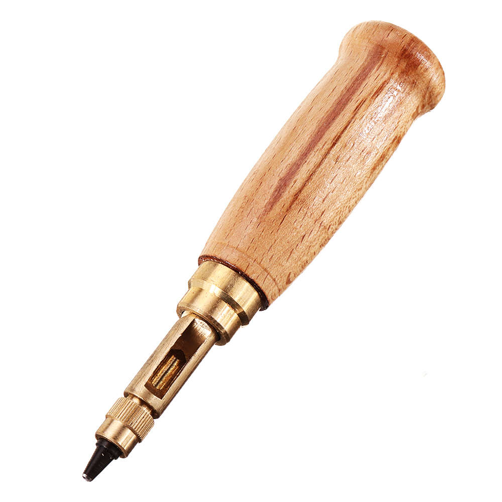 DIY Automatic Belt Hole Punch Leather Craft Accessories Rotary Punching Perforator with 6pcs Turn He