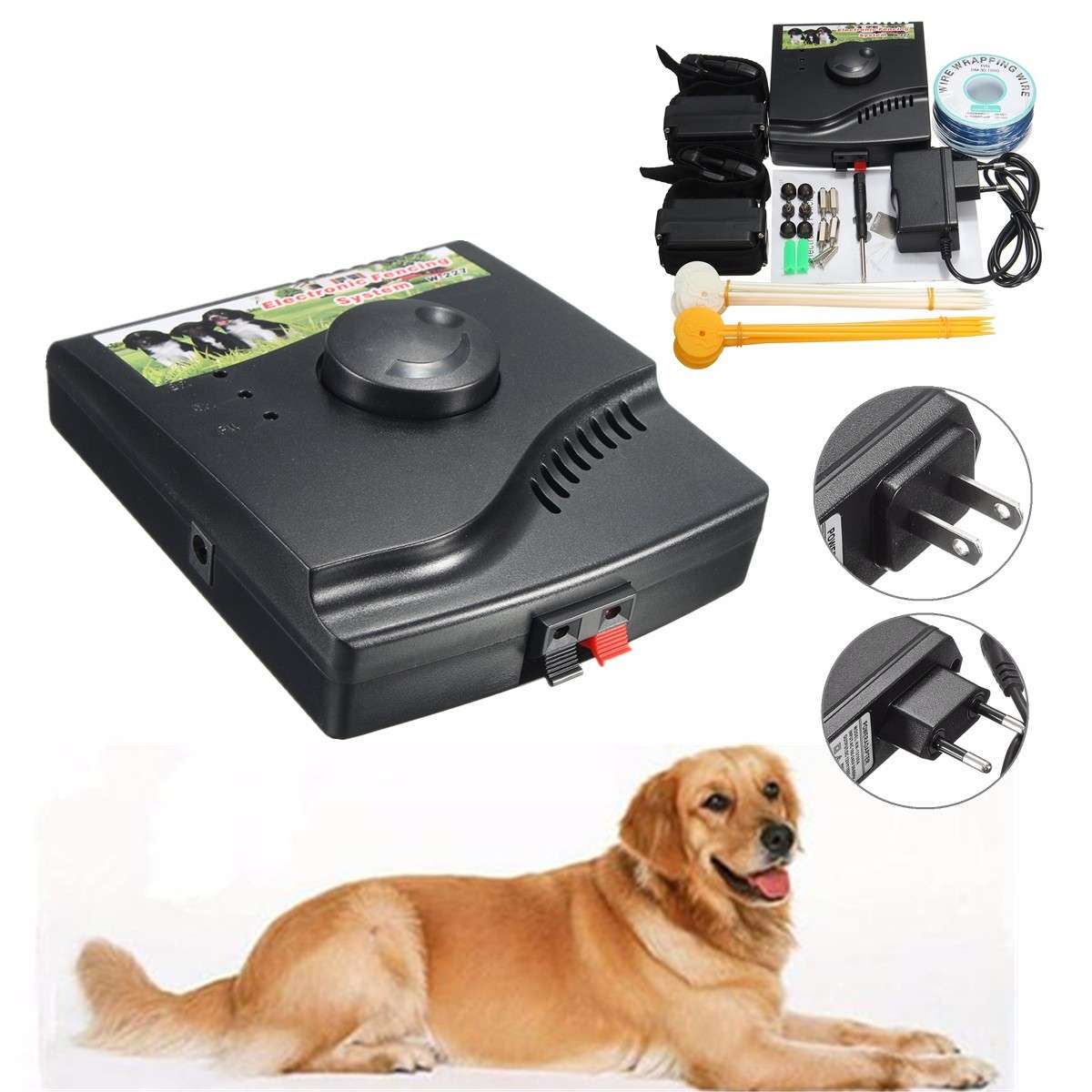 Underground In-Ground Waterproof Electric Dog Pet Fence 2 Shock Collar