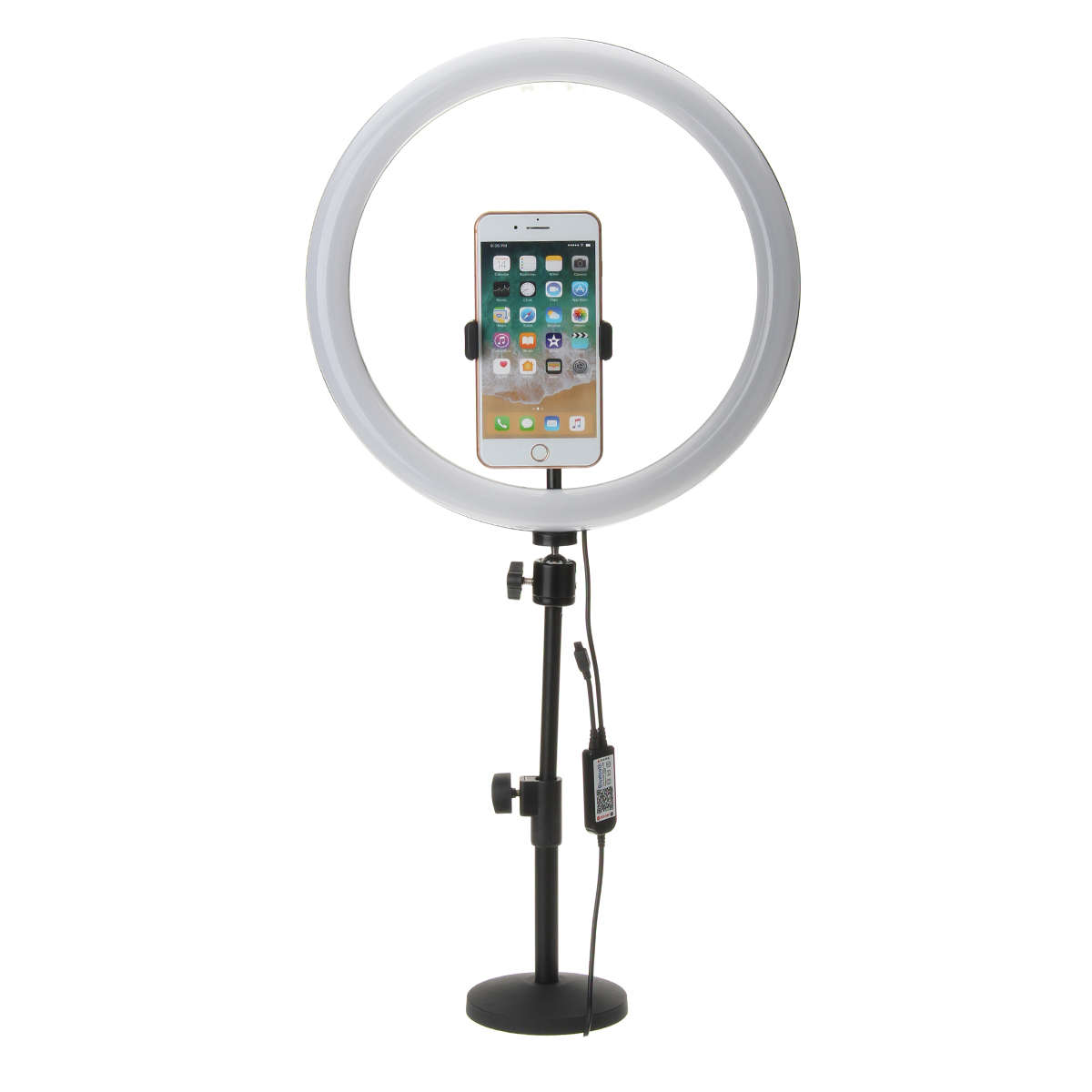 13 Inch RGB Dimmable LED Video Ring Light Selfie Lamp For Camera Makeup Youtube Live (Type A)