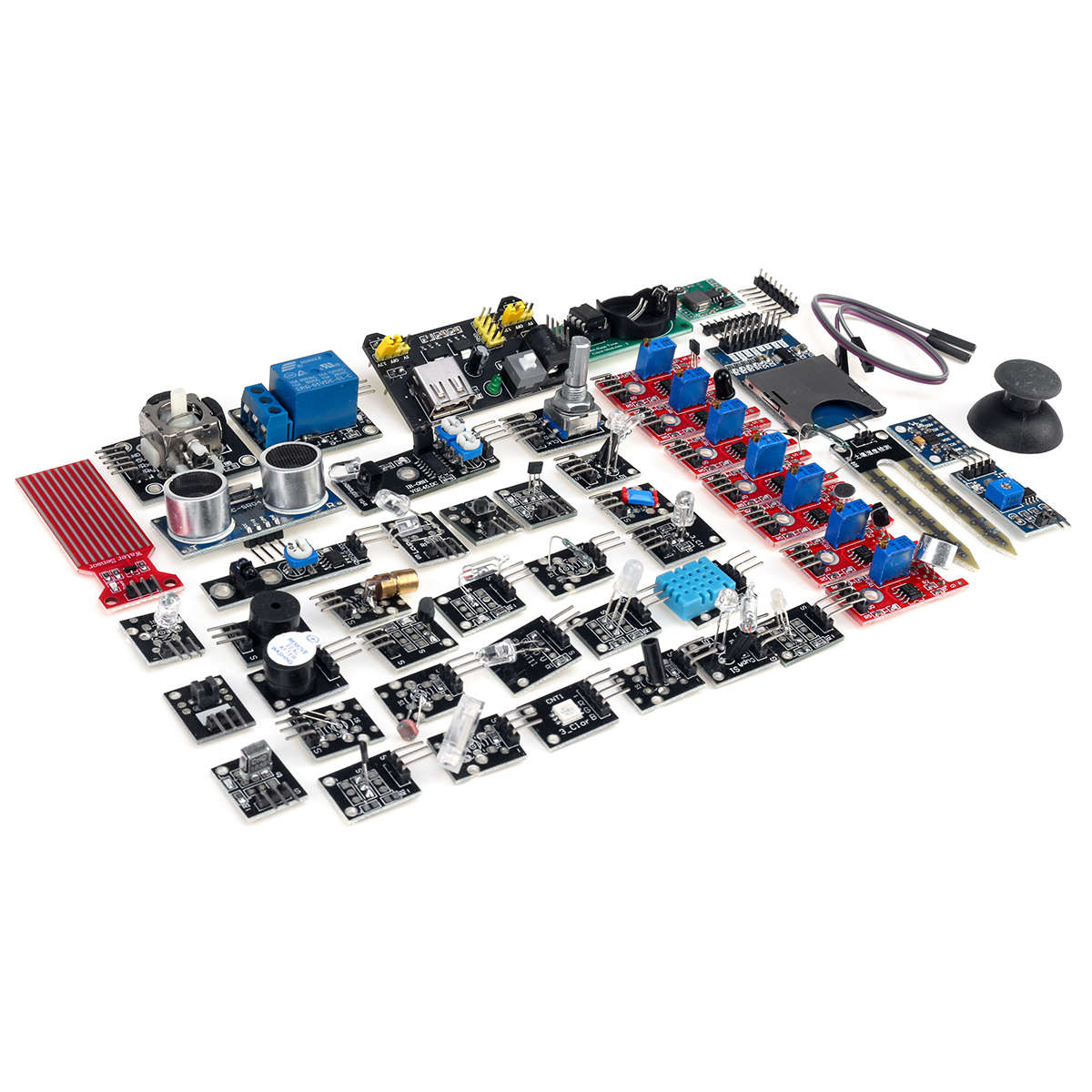 45 IN 1/37 IN 1 Sensor Module Starter Kits Set For Arduino Raspberry Pi Education Bag Packa (Type 1)
