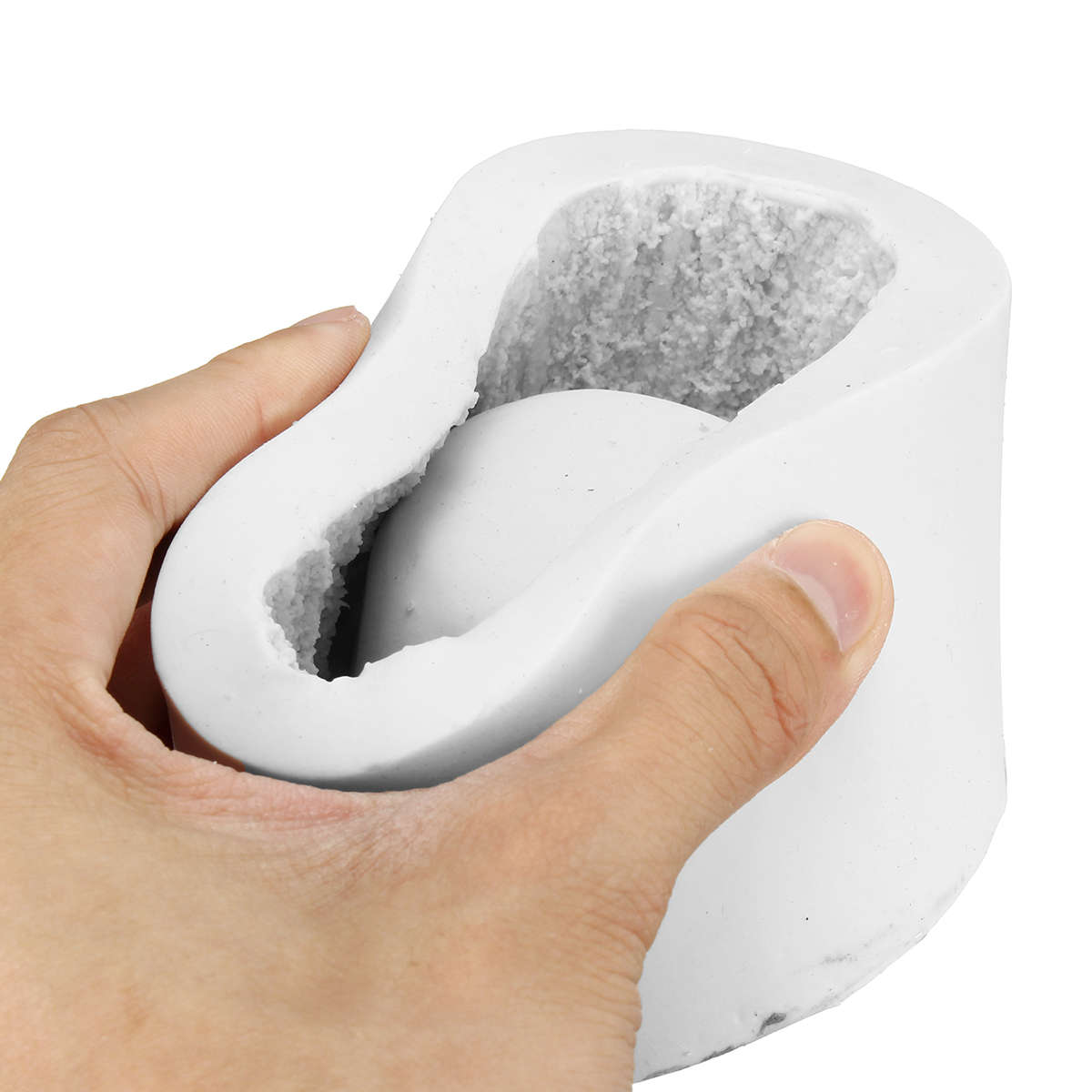 Bark Planter Silicone Concrete Mold Succulent Plant Flower Pot Vase Cement