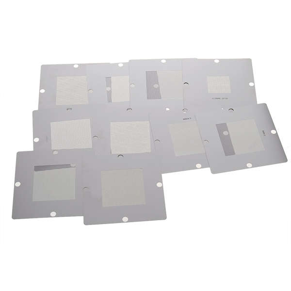 10 Pcs 90 X 90 Mm Bga Stencil Kit For Laptop Universal Reballing