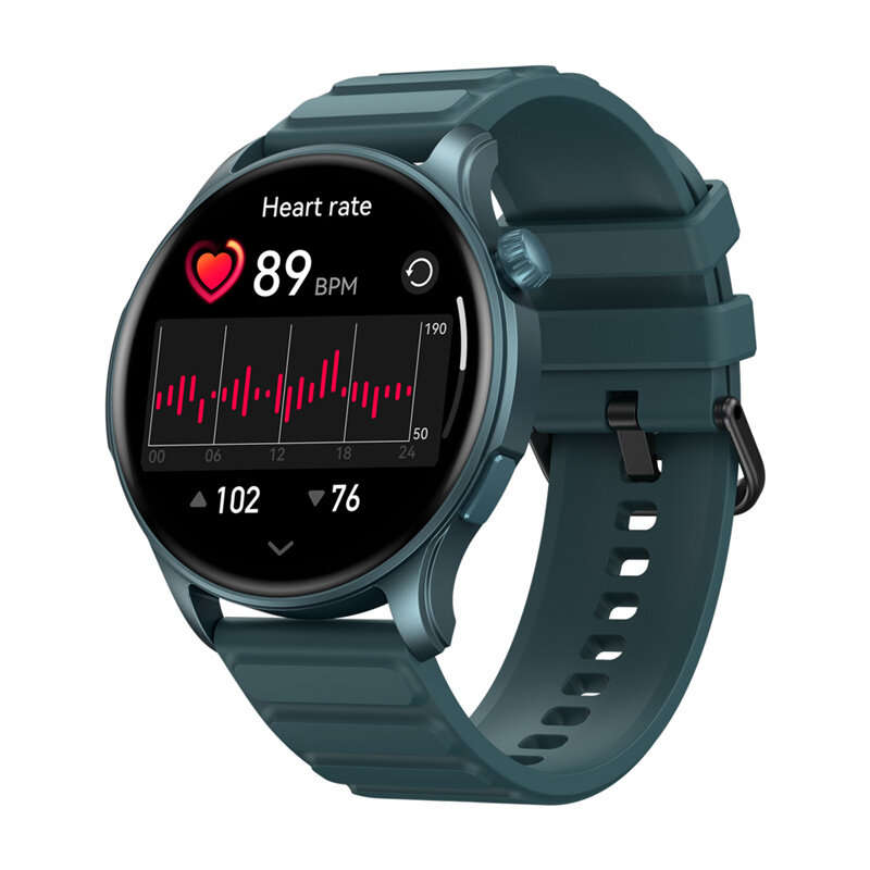 Grey - [2024 World Premiere]Zeblaze Btalk 3 Pro 1.43inch AMOLED Display bluetooth Call Heart Rate Bl