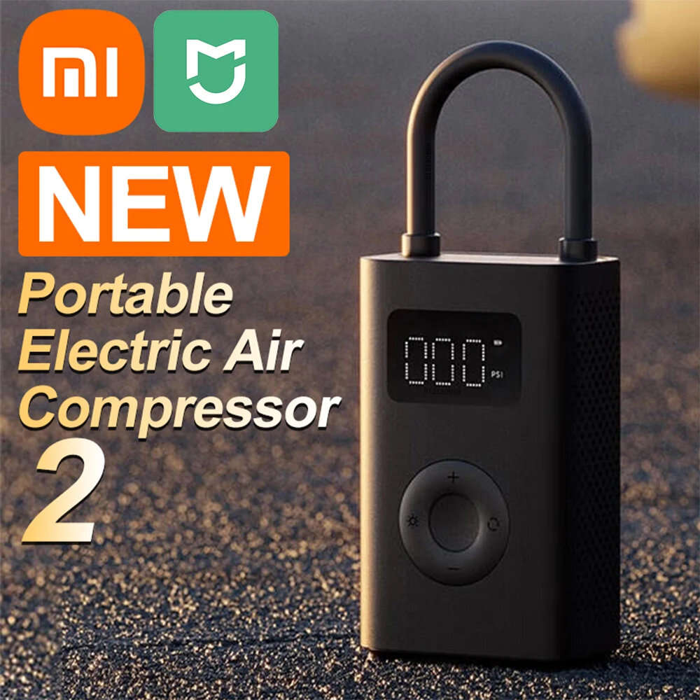 Pro version - XIAOMI 1S/2/2Pro 150PSI Electric Tire Air Pump 60W Power 2000mAh LED Digital Pressure