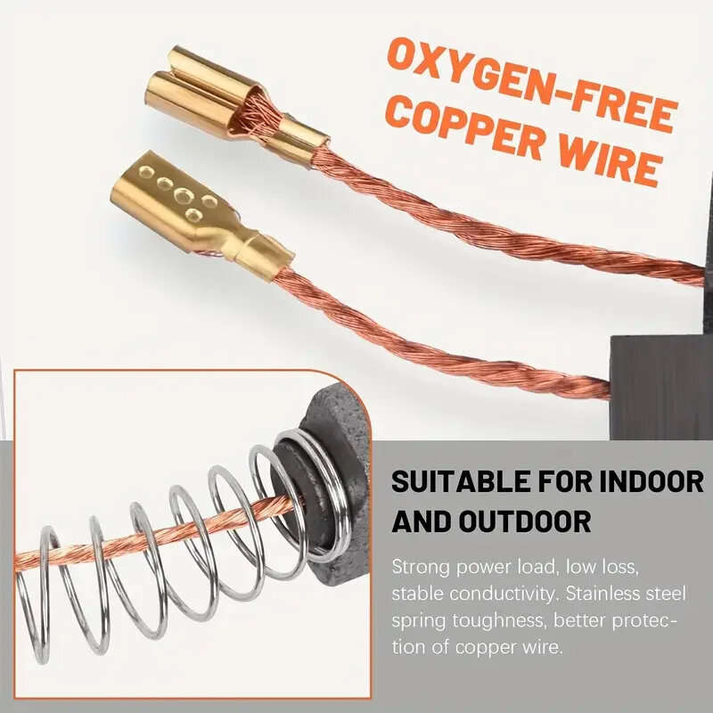 .A - 40pcs Carbon Brushes Brush Repairing Part for General Electric Motor for Electric Motors Graphi