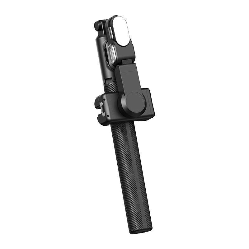 Black - Aochuan M2 Pro Handheld Gimbal Selfie Stick Tripod with Fill Light AI Face Tracking Gesture