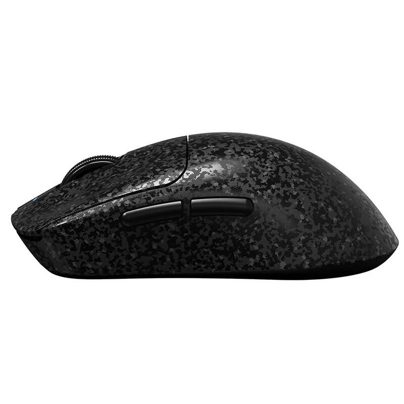 White - AJAZZ AJ199 Carbon Fiber Wireless Gaming Mouse Tri-Mode PAW3311 Sensor 24000 DPI 500mAh Batt