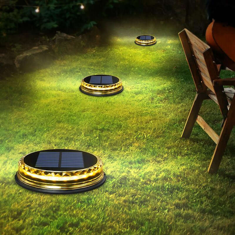 2 Pcs - 17LED Solar Light Outdoor Waterproof Solar Garden Lights Solar Lamp Underground Sensing Land