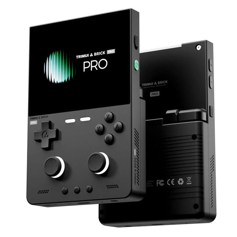 White - [No Card] TRIMUI Brick Pro Retro Handheld Game Console TG4040 3.95-inch IPS Screen 5000mAh B