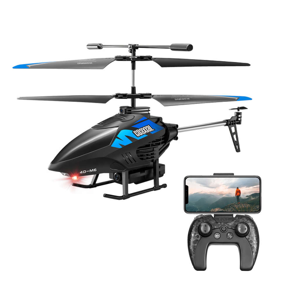 RTF 2 Batteries - 4DRC M6 2.4G 3.5CH 4K HD Dual Camera Obstacle Avoidance Aerial Photography RC Heli