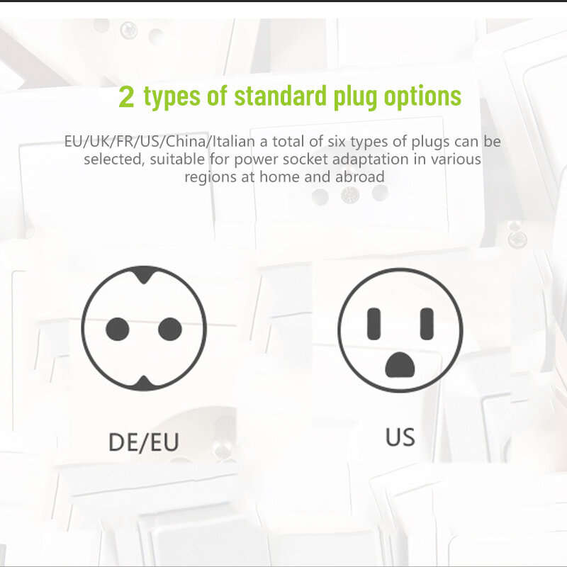 EU Plug - Smart WiFi Thermostat Temperature Controller Plug-in Electric Heater LCD Wireless High Fre