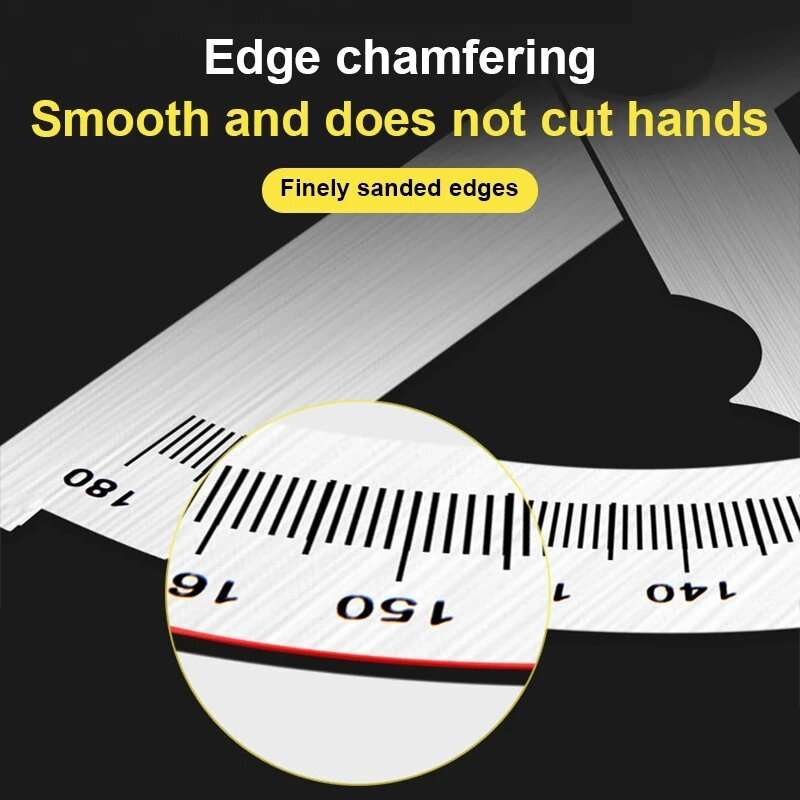 150mm - 180 Degree Protractor Metal Angle Finder Goniometer Angle Ruler Stainless Steel Woodworking