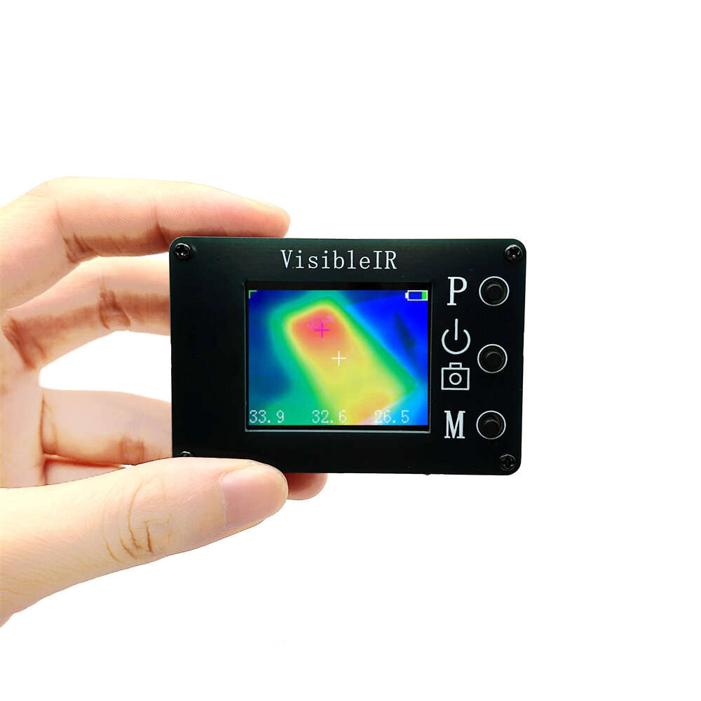 Black - IR B18 Visible Light Thermal Imager 32x24 Fusion Infrared and Visible Light Camera Non-Conta