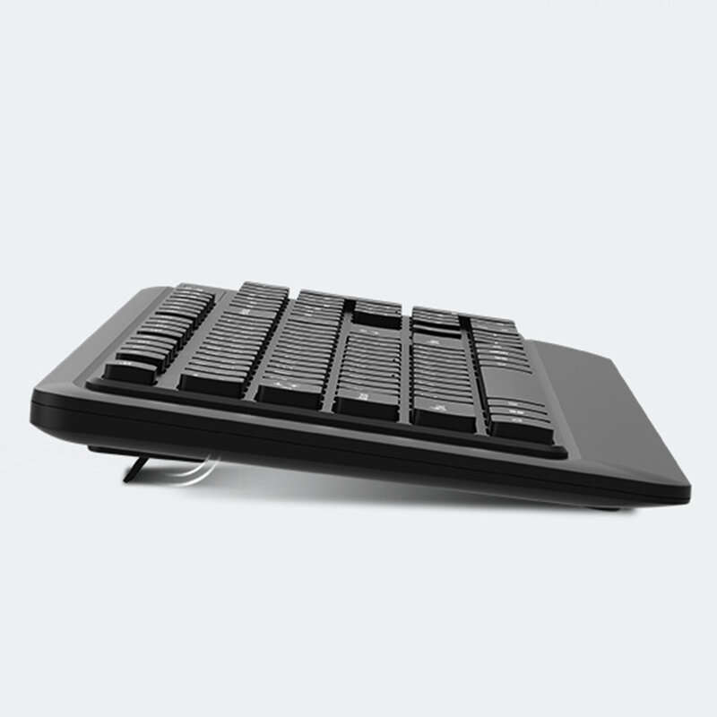 Black - LENOVO ThinkPlus KM210 Pro 2.4GHz Wireless Keyboard and Mouse Set 104-keys Keyboard 800-1600