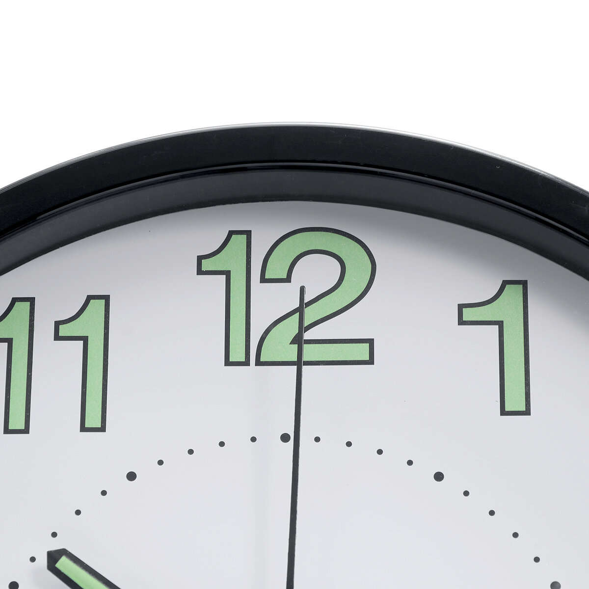 12Inch Wall Clock Silent Quartz Luminous Wall Night Clocks Black/White