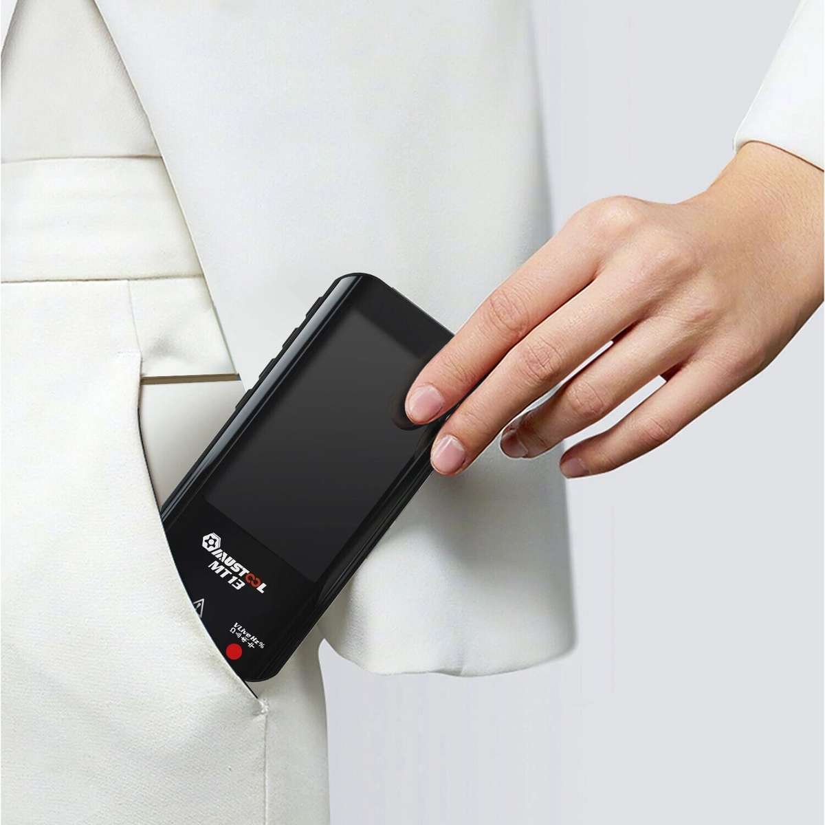 MUSTOOL MT13 Mini Smart Multimeter 3.2-inch Color Screen Digital 9999 Counts True RMS Multimeter Bui