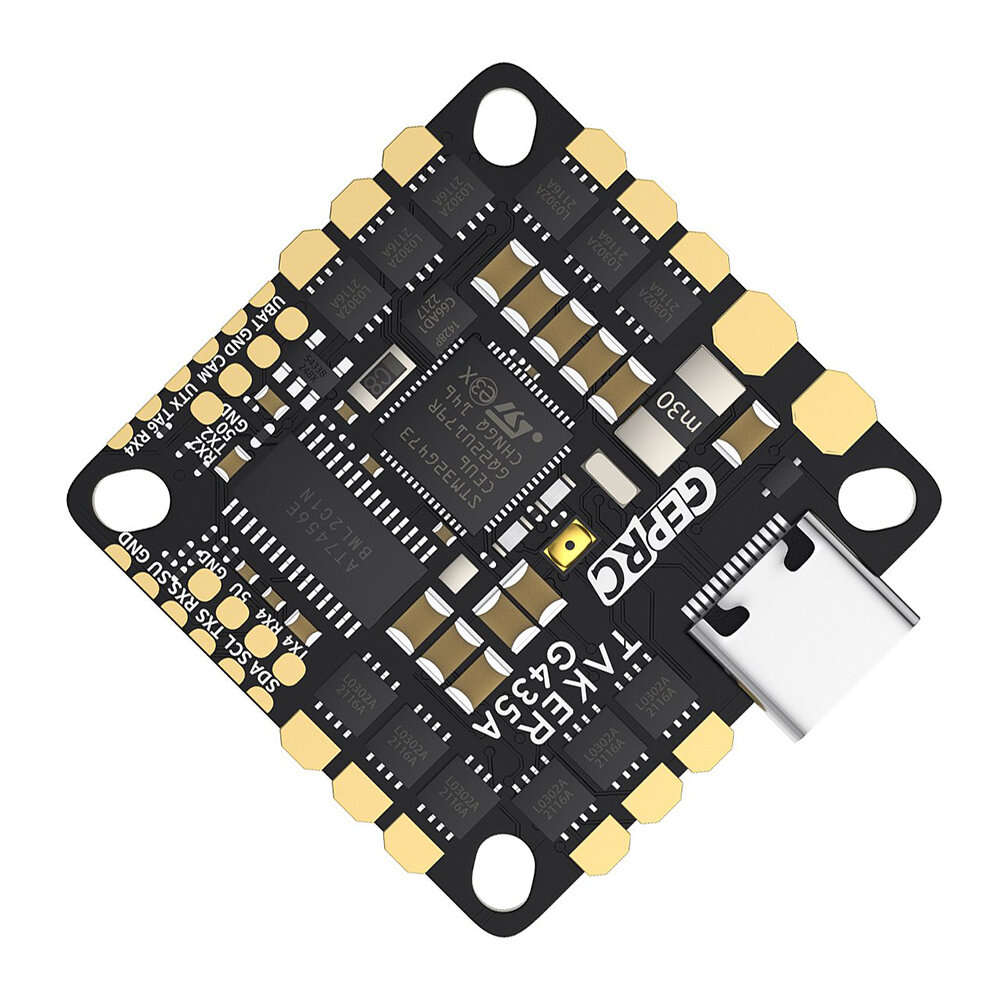 FC&ESC - 25.5x25.5mm GEPRC TAKER G4 35A AIO Flight Controller 4in1 ESC 2-4S for Cinelog25 V2 FPV RC