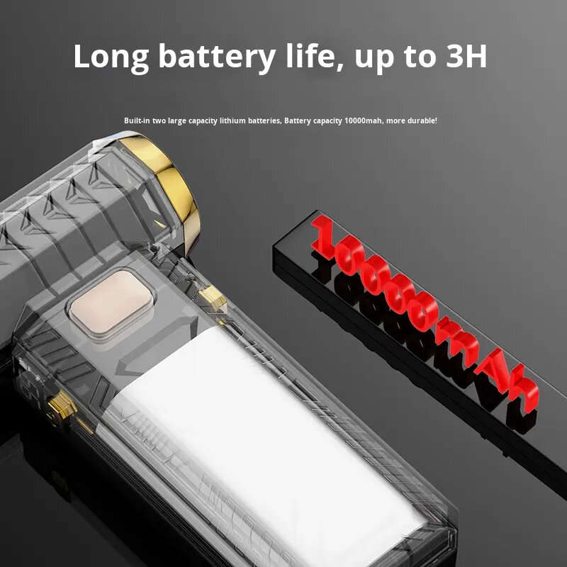 White - M18 Handheld Vacuum Cleaner 10000mAh Battery 6-Speed Adjustable Brushless Motor 65W Power Li