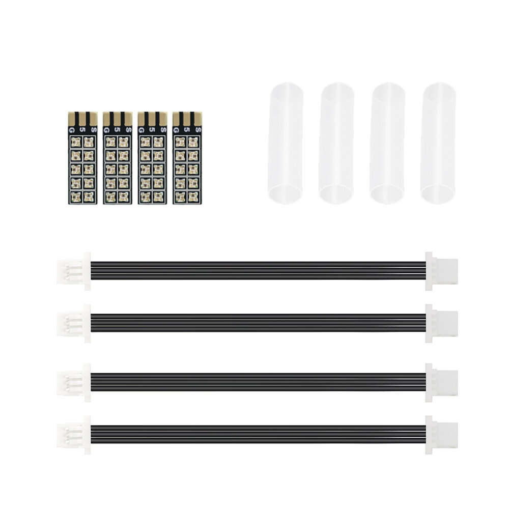 13mm - 4PCS HGLRC LED LONGXL 13mm LED Strips Small Size Programmable Color Change for RC FPV Racing