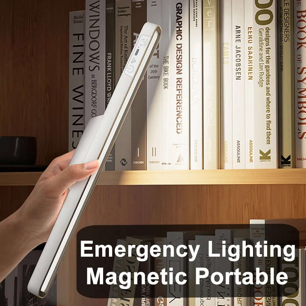 Remote Control - USB Rechargeable LED Desk Lamp Stepless Dimming Table Light Magnetic Hanging Lamp B
