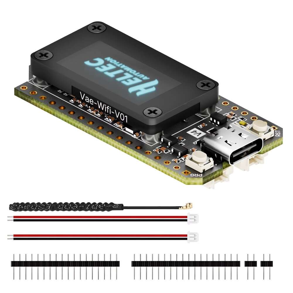 With GPS - Heltec LoRa 32 V4 Meshtastic GPS ESP32 SX1262 0.96inch OLED Solar Powered Development Boa