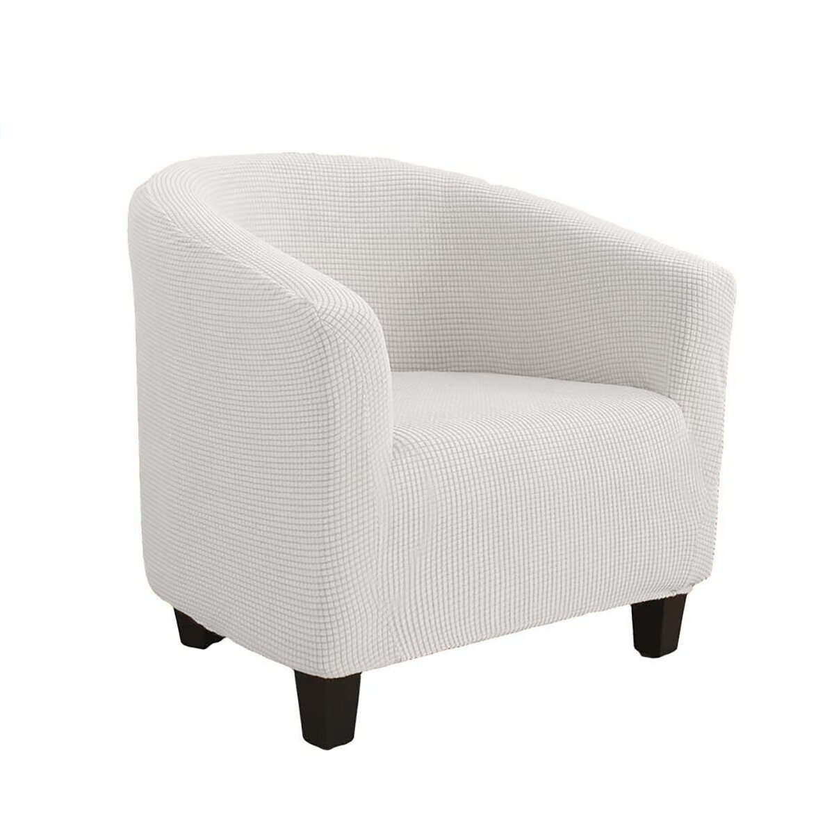 European Stretch Full-Inclusive Single Sofa Cover Cafe Shop Hotel Room Solid Color Sofa Chair Cover