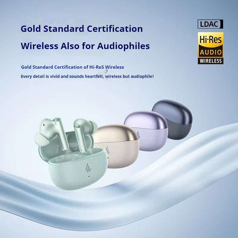 Purple - Edifier Lolli Pro SE TWS Earbuds bluetooth V6.0 Earphone ANC -48dB Depth Noise Cancelling 3