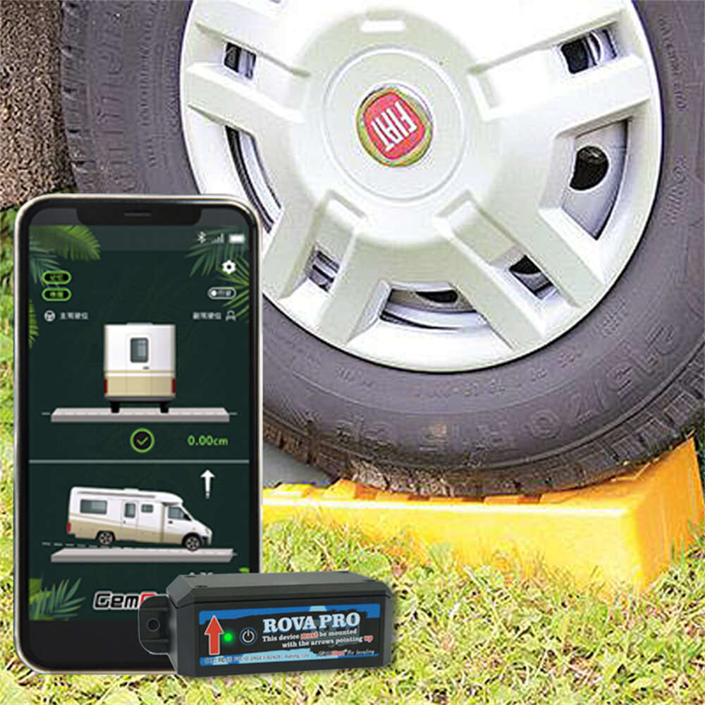 Black - GemRed Smart Dual-Axis Balancer for RVs HomePro Smart Leveling Tool Accurate Digital Angle F