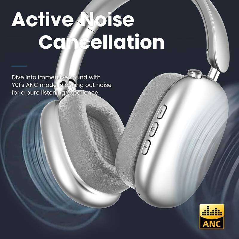 Silver - H35 Wireless Headset bluetooth Headphone Ergonomics Headband E-sports Gamer Headphones with