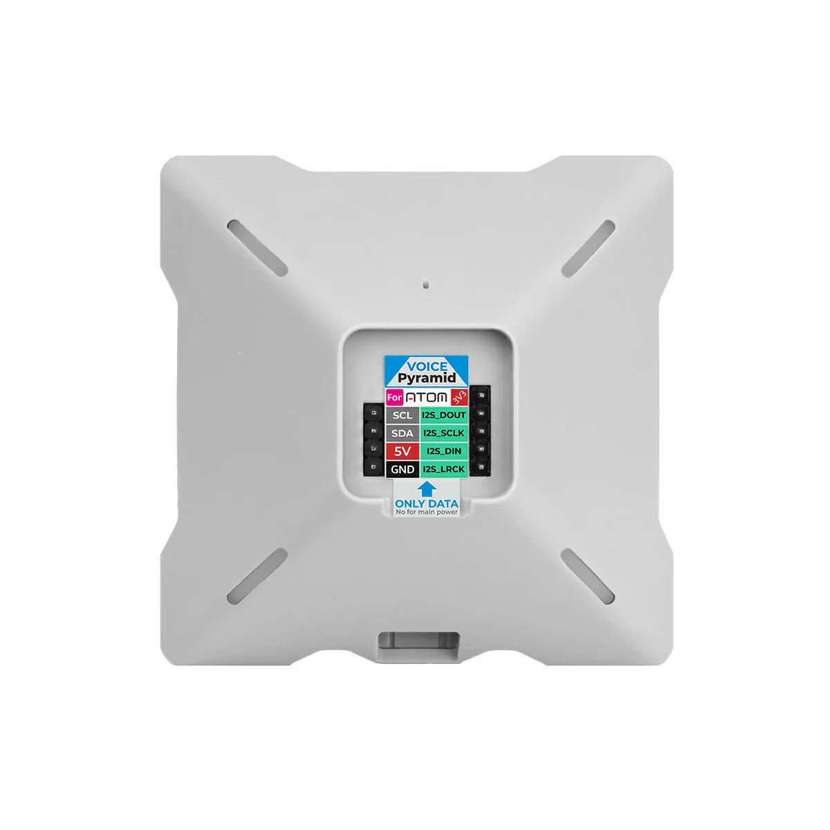 White - M5Stack Voice Pyramid Smart Speaker Base without M5Atom STM32G030F6P6 ES8311 ES7210 AW87559