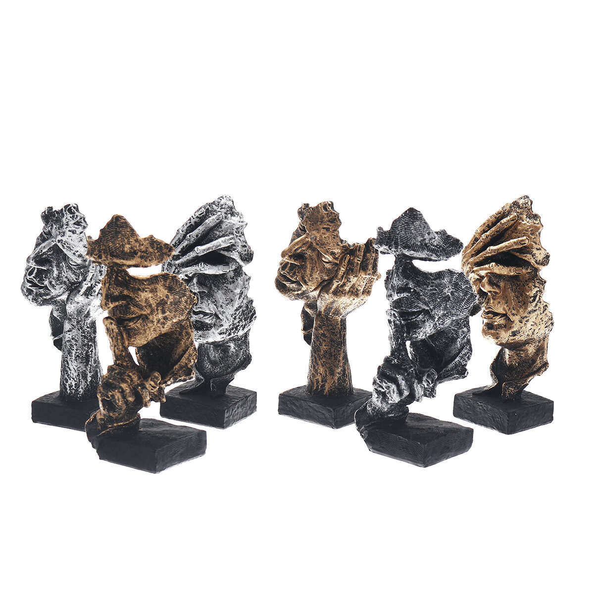 5 - 16.5cm Modern Resin Figure Statue Abstract Sculpture Craft Art Home Ornament