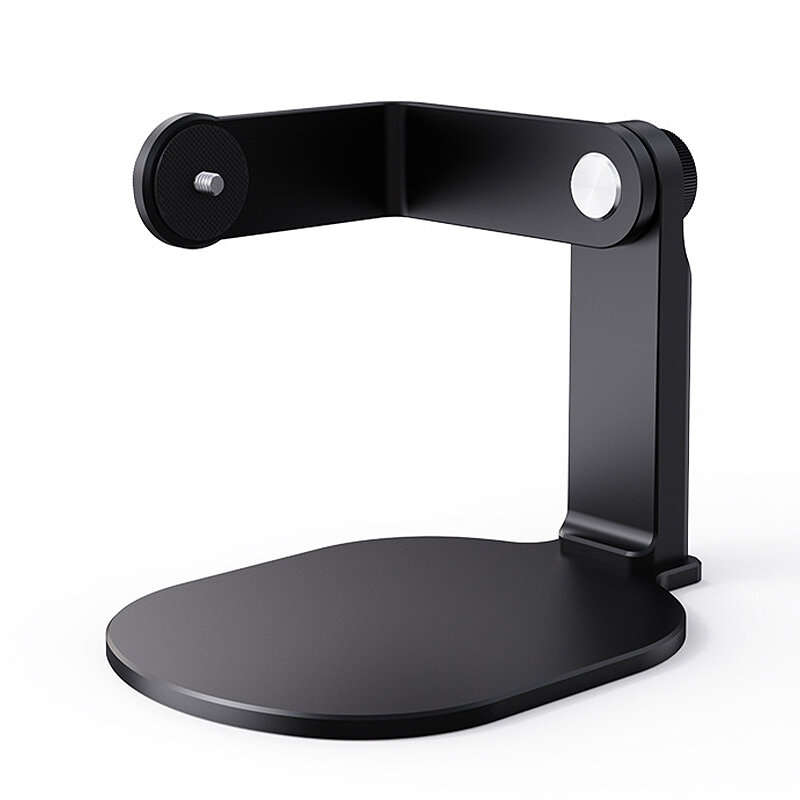 White - 360 Rotary Rocking Arm Projector Stand Ajustable Mount Bracket with 1/4" Screw for Video Pro