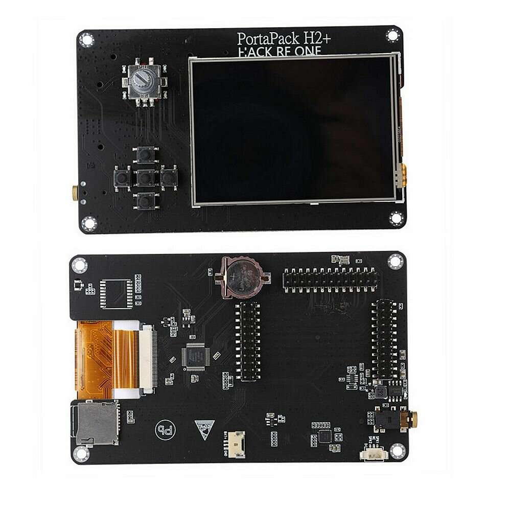 PortaPack H2+ for HackRF One SDR Software Defined Radio 1MHz-6GHz 0.5ppm TCXO with 3.2inch Touch LCD