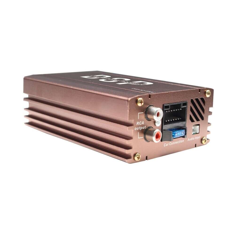 Brown - DSP 4 Channels 20-20kHz Car Amplifier Audio Processor Fan Style 4 Maximum Stable Load Mobile